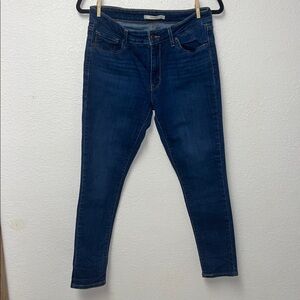 Levi's Dark Blue 711 Skinny Jeans for Women